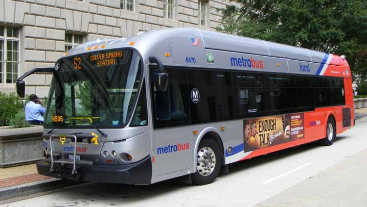 WMATA Metrobus New Flyer DE42LFA 6470
